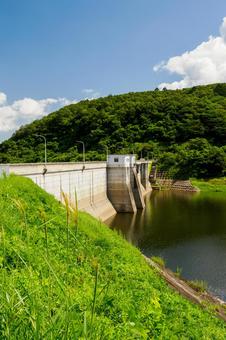 宮床ダムの風景⑵ 宮床ダムの風景⑵ ダム,ダム湖,宮床ダムの写真素材