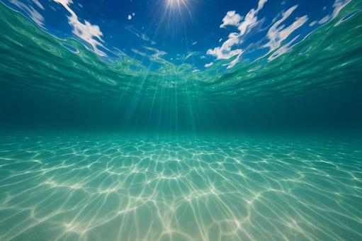 海中光芒の写真