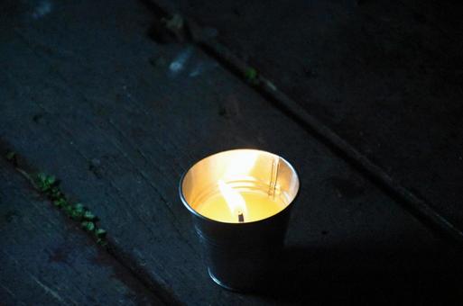 Photo, candle, bucket, fire, 