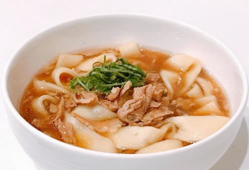 肉うどん 肉うどん,うどん,饂飩の写真素材