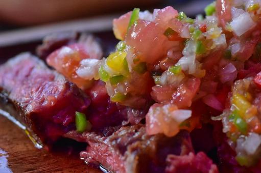 キャンプの食事 キャンプの食事 bbq,バーベキュー,キャンプの写真素材