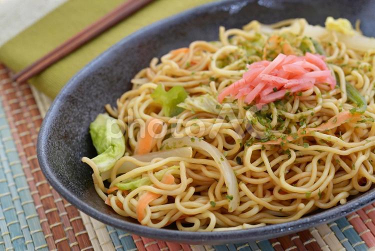 美味しそうな手作り焼きそば 食べ物,焼きそば,食事の写真素材