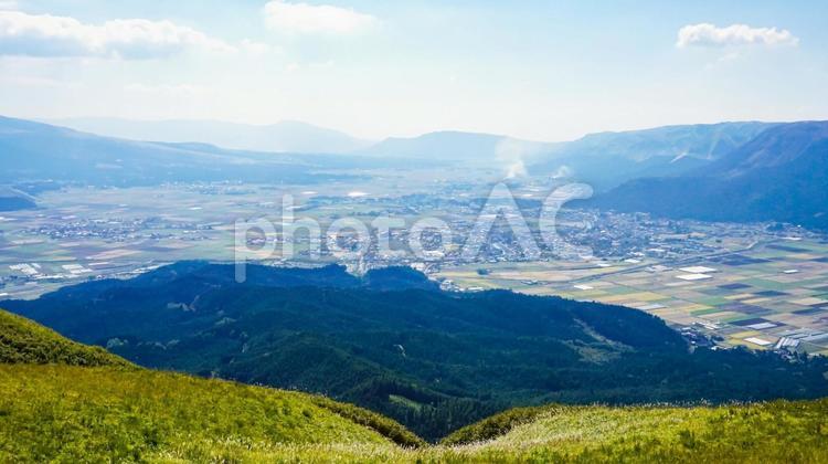 熊本県阿蘇市の大観峰 大観峰,阿蘇,風景の写真素材