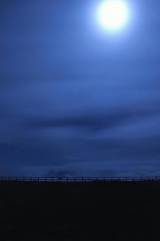 月夜 月夜 月夜,夜景,月の写真素材