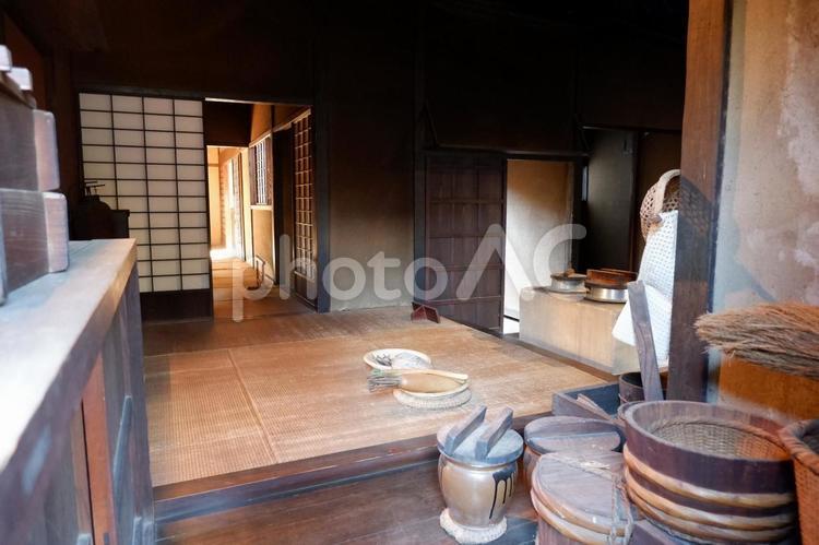 日本の古風な暮らし 古い部屋,日本の,観光の写真素材