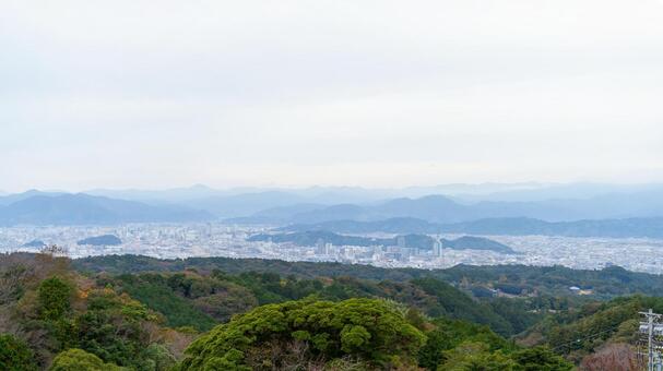 日本平6 日本平,南アルプス,竜爪山の写真素材