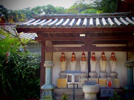 広島県-明王院-地蔵堂-近景 明王院,寺,中道山の写真素材