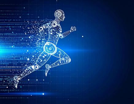 走る人型ロボット_2 走る人型ロボット_2の写真