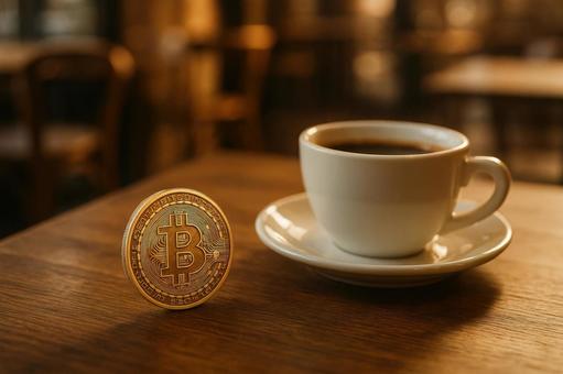 カフェとビットコイン カフェとビットコインの写真