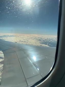 機内から空を撮影 機内から空を撮影の写真