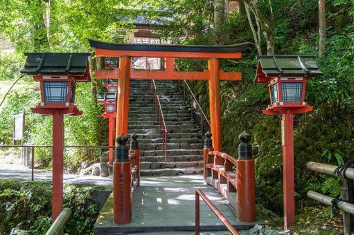 京都 貴船神社 本宮 北の参道 京都 貴船神社 本宮 北の参道 貴船神社,貴船,神社の写真素材