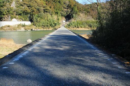 高知県いの町 名越屋沈下橋 高知県いの町 名越屋沈下橋 名越屋沈下橋,沈下橋,橋の写真素材
