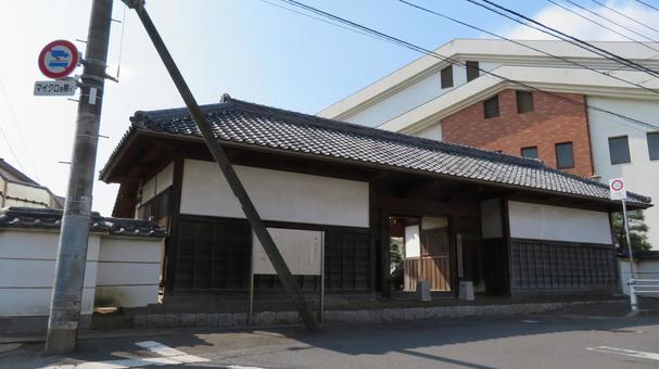 土浦城　藩校　郁文館の正門 土浦城,亀城,土浦藩の写真素材