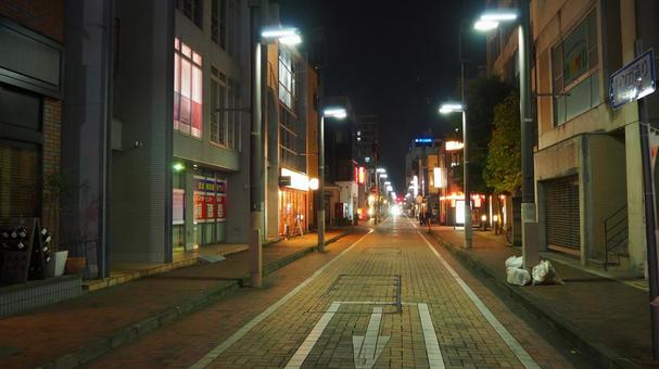 高崎駅周辺・冬の夜景（群馬県・高崎市） 高崎駅,駅周辺,冬の写真素材