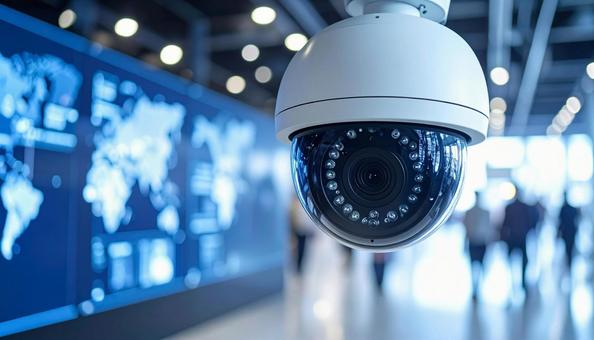 ドーム型防犯カメラの写真