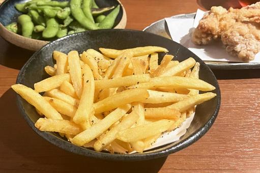 フライドポテト フライドポテト フライドポテト,ポテトフライ,ジャガイモの写真素材