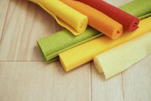 フエルト フエルト,布,手芸の写真素材