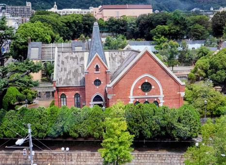 異世界みたい 神戸文学館,建物,風景の写真素材