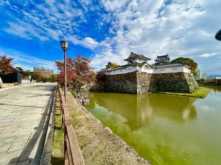岸和田城 大阪,大阪府,岸和田の写真素材