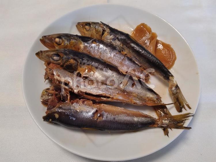 イワシのしょうが煮 イワシ,煮付け,しょうが煮の写真素材