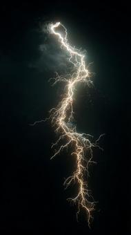 垂直の電光 垂直の電光の写真
