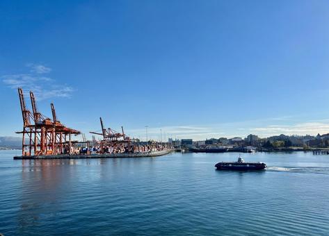 カナダ港 風景,景色,港の写真素材