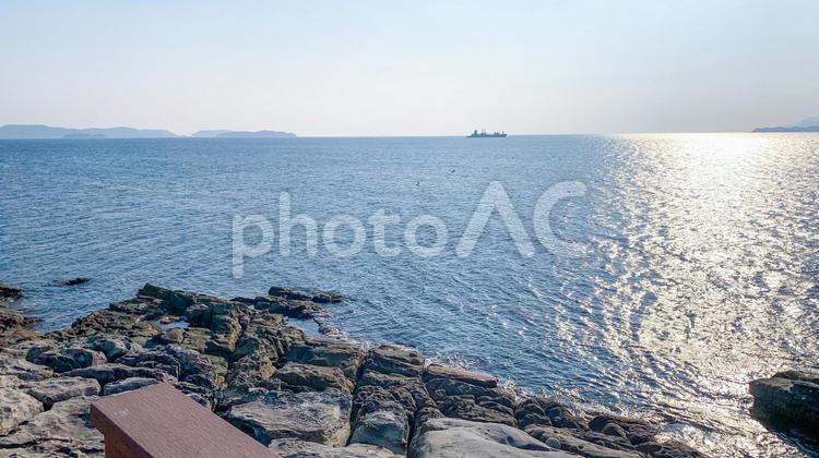 日本本土最西端 神崎鼻公園の風景 神崎鼻公園,最西端,日本本土の写真素材
