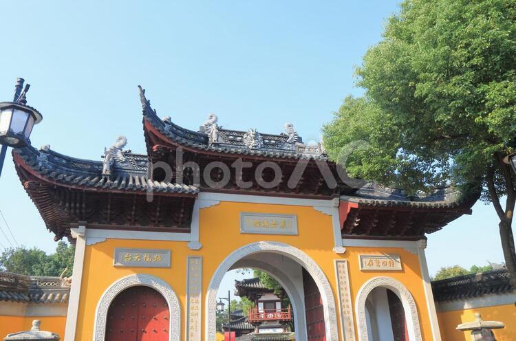 中国　蘇州の寒山寺 海外,外国,アジアの写真素材