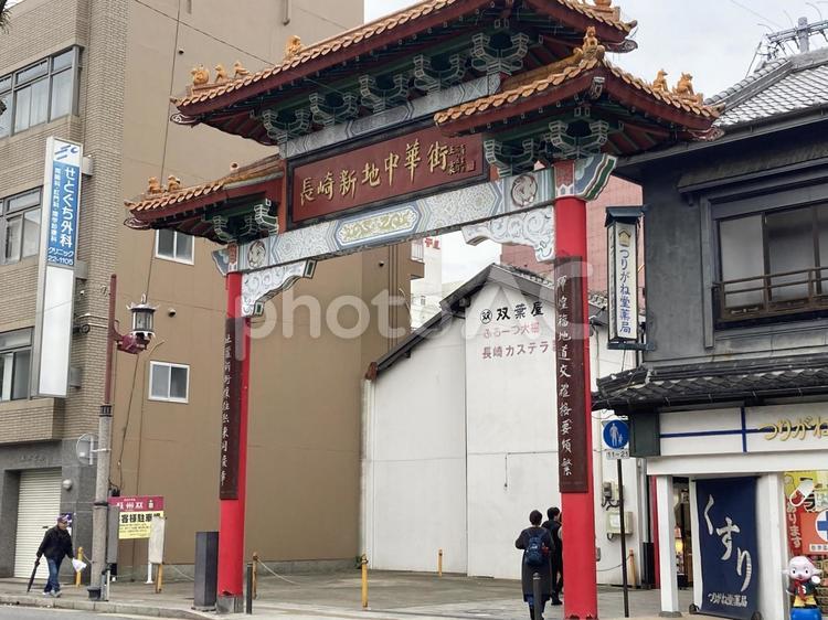 長崎新中華街 長崎新中華街,施設,長崎の写真素材