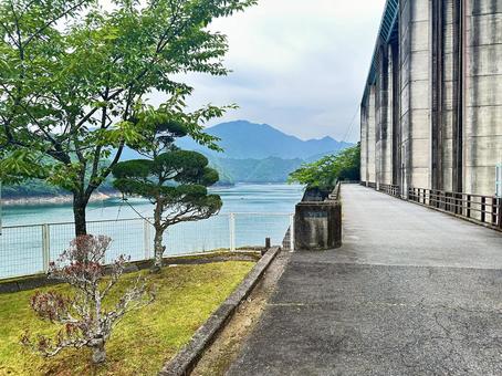 Photo, ikehara dam, shimokitayama village, yoshino district, nara prefecture, dam for power generation, 