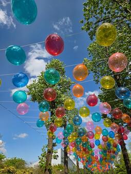風船 風景,飾り,ロマンチックの写真素材