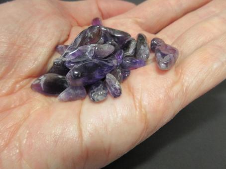 アメシスト(サザレ石) アメシスト,紫水晶,サザレ石の写真素材