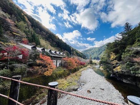 紅葉と自然 紅葉と自然 紅葉,秋,川の写真素材