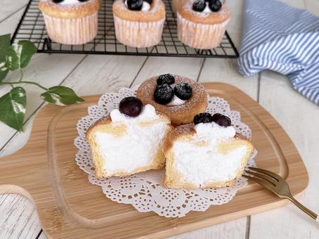 カップシフォンケーキ カップシフォンケーキの写真