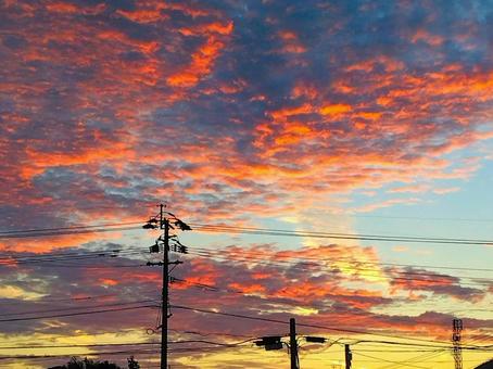 日本の空 お天気,晴天,好天の写真素材