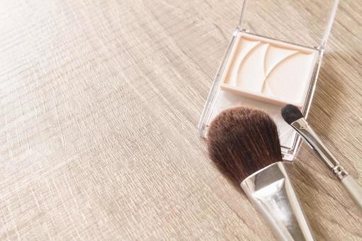 ハイライトパウダー　メイク　コスメ コスメ,化粧品,ブラシの写真素材