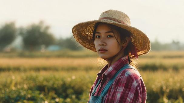 農業を営む女性3 農業を営む女性3の写真