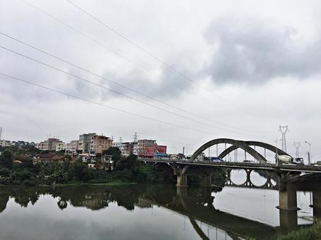 橋 中国広東省 橋 中国広東省 橋,川,風景の写真素材