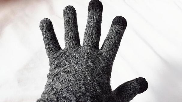 暖かな手袋・3 手袋,手,手の甲の写真素材