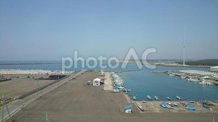 はまなす展望台からの景色 はまなす展望台,展望台,能代市の写真素材