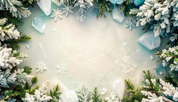 冬の雪のイメージのコピースペース 冬の雪のイメージのコピースペースの写真
