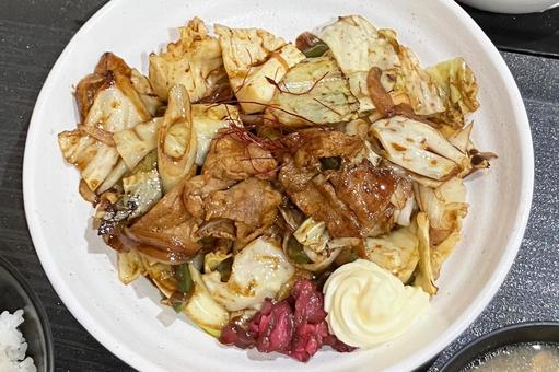 ホイコーロー 回鍋肉,四川料理,中華の写真素材