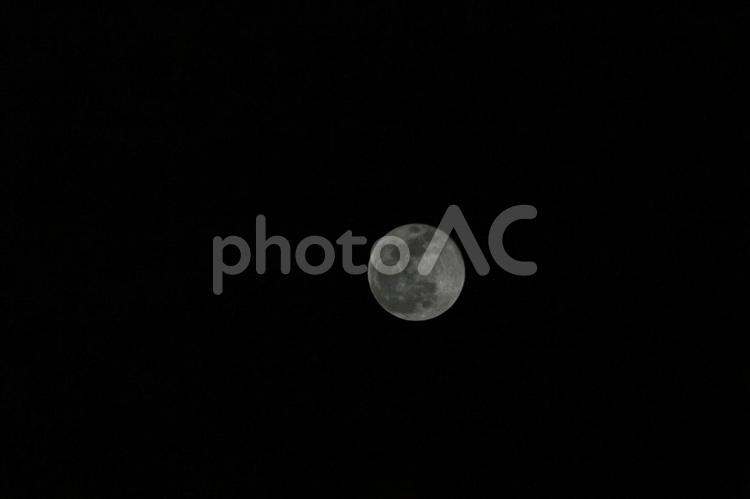 素人が撮った満月 満月,月,夜の写真素材