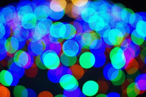 ＜冬のイメージ＞イルミネーション・玉ボケ たまぼけ,玉ボケ,ライトの写真素材