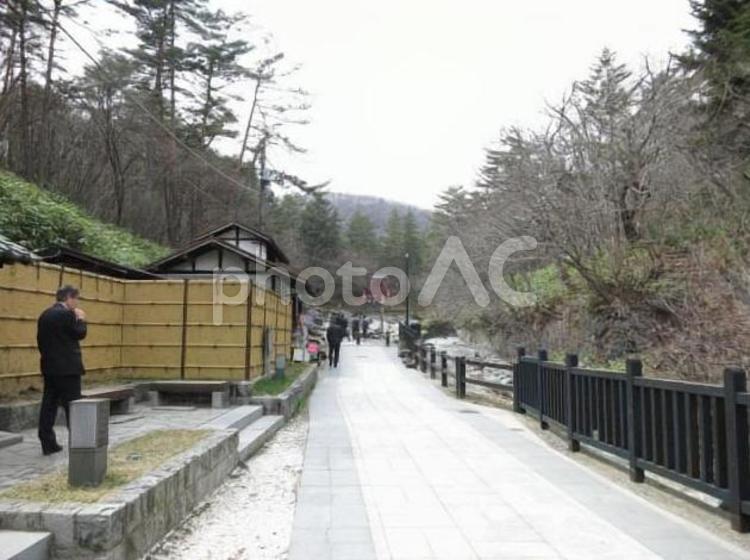 群馬　草津温泉の街並み　15 群馬,草津,温泉の写真素材