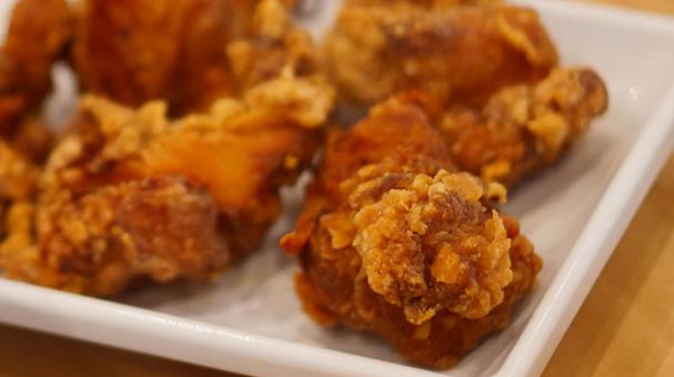 唐揚げ 手作り,カリカリ,唐揚げの写真素材