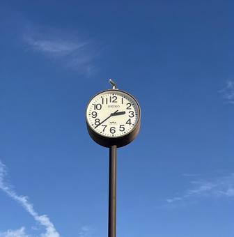 野外時計 時計,屋外,野外の写真素材