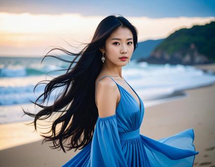 晩夏・夏の終わり、海辺の彼女 晩夏・夏の終わり、海辺の彼女の写真