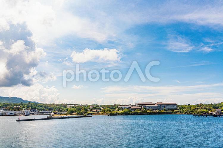桜島での夏休み 鹿児島,桜島,海の写真素材