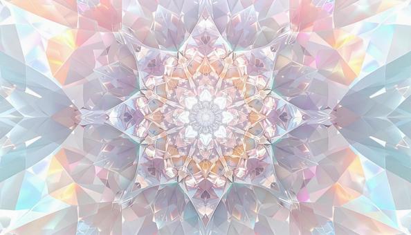 光が織りなすパステル万華鏡の写真